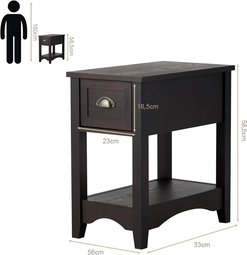 Table d'appoint fine pour petits espaces - Fini le désordre du salon