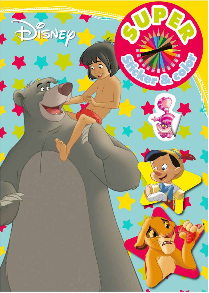 Buch Specials Nederland BV Disney Classics Super Sticker Farbbuch