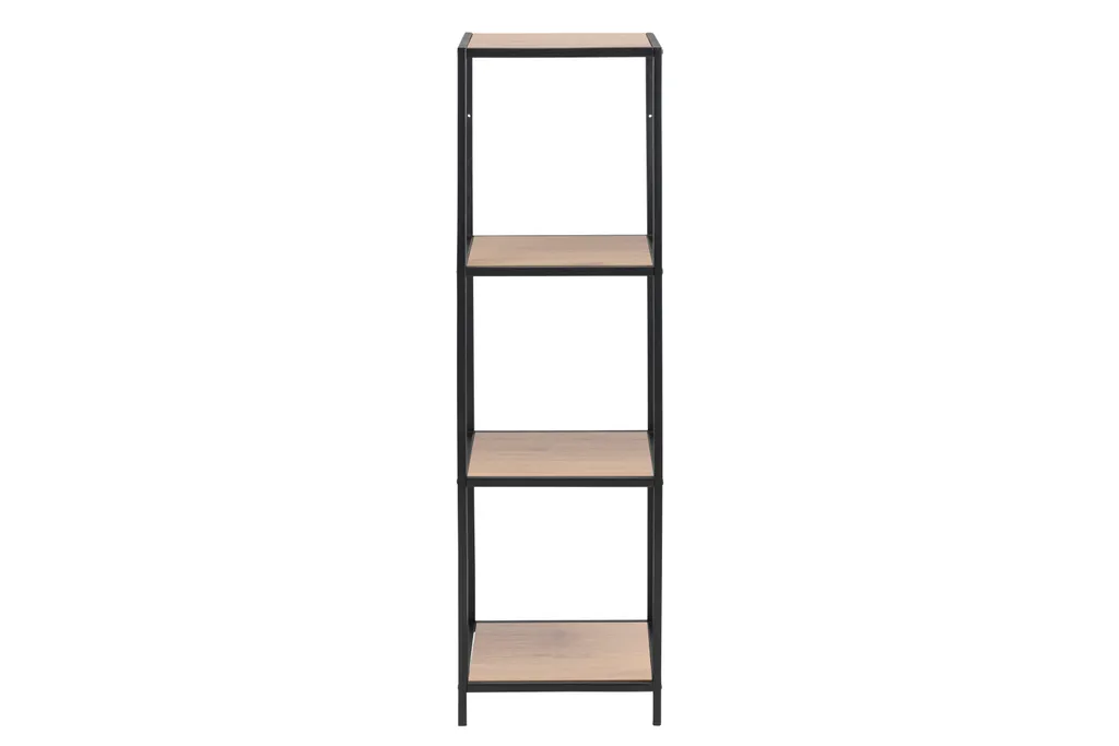 Étagère Sea 3 cases en chêne véritable - Rangement robuste et compact