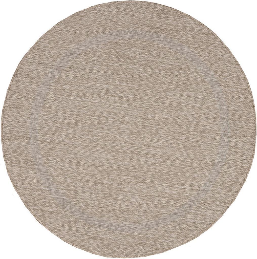 Outdoor Teppich RELAX Beige 120 cm Rund