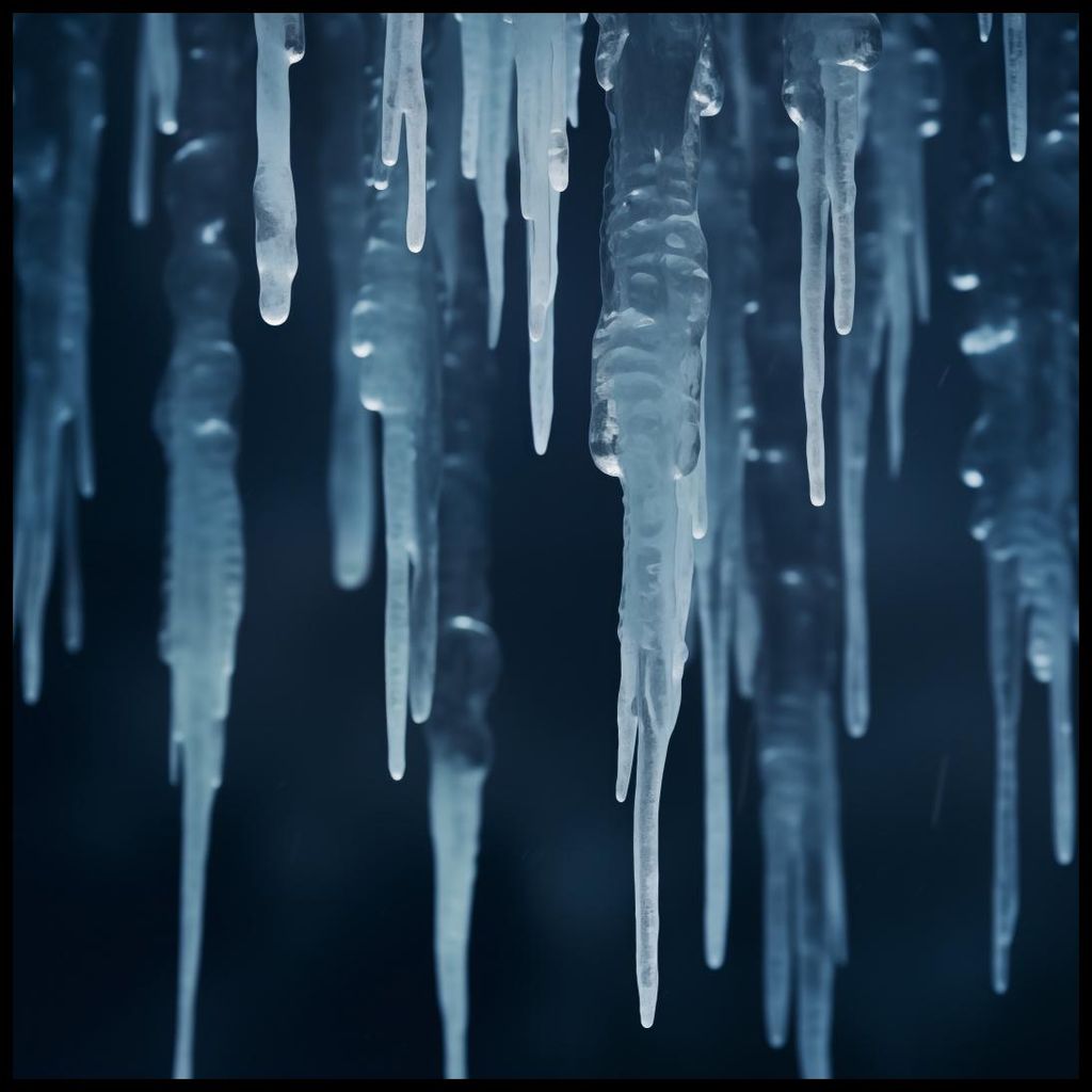 Poster 80x80cm Winterliches Flüstern