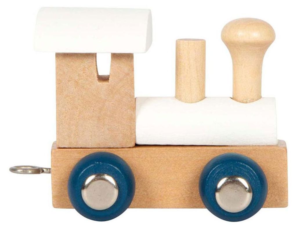 Small Foot - Holzbuchstabenzug Polar - Lokomotive weiß - 12
