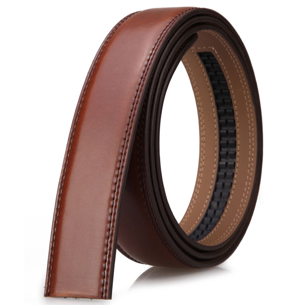 SAMTOBELY Herren Gürtel Ratsche Automatik Gürtel für Männer 35mm Breit Ledergürtel, 1 3/8" Ohne Schnalle