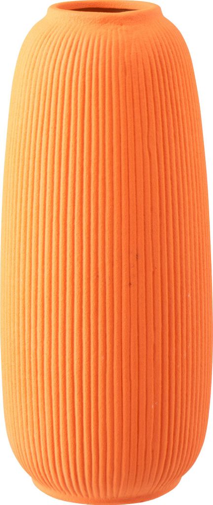 J-Line Vase Ruby Punkte Steingut Orange Large