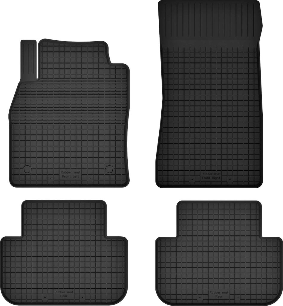 Gummifußmatten 4er Set, universell für: BMW X7 G07 7 Personen (2018-)