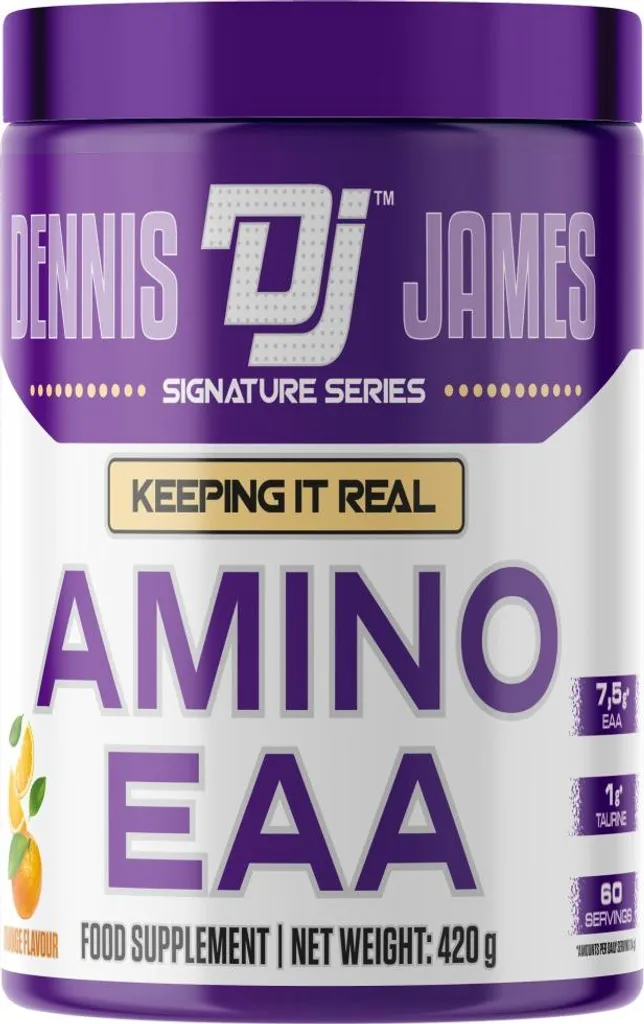 Amino EAA Powder Orange Dennis James : Taurine et Acides Aminés Purs