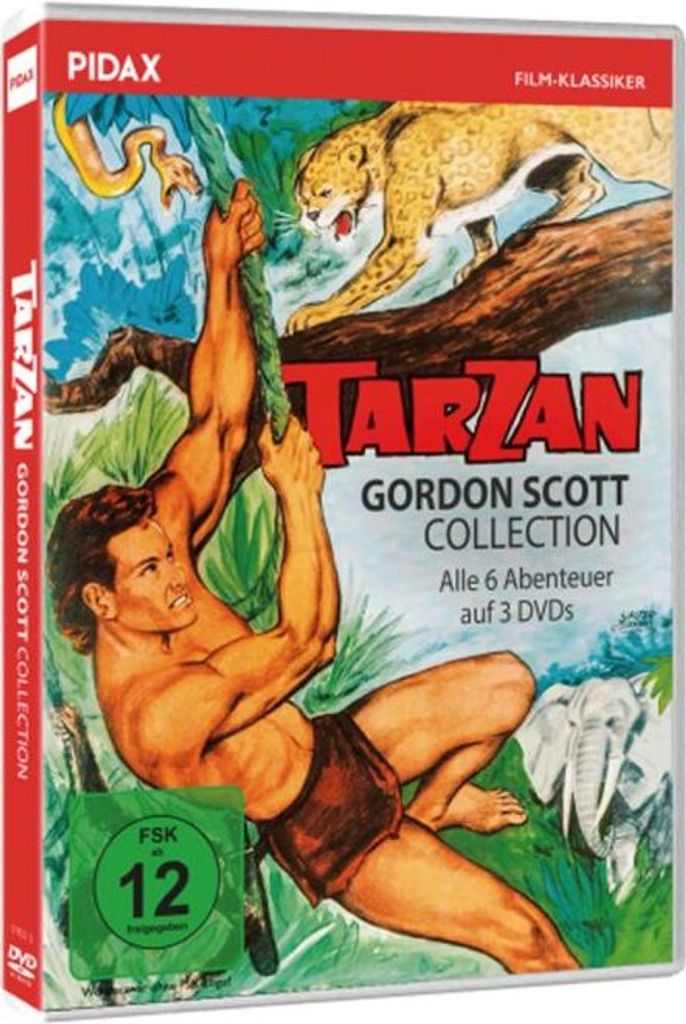 Tarzan - Gordon Scott Collection alle 6 Abenteuer auf 3 Produktbild 