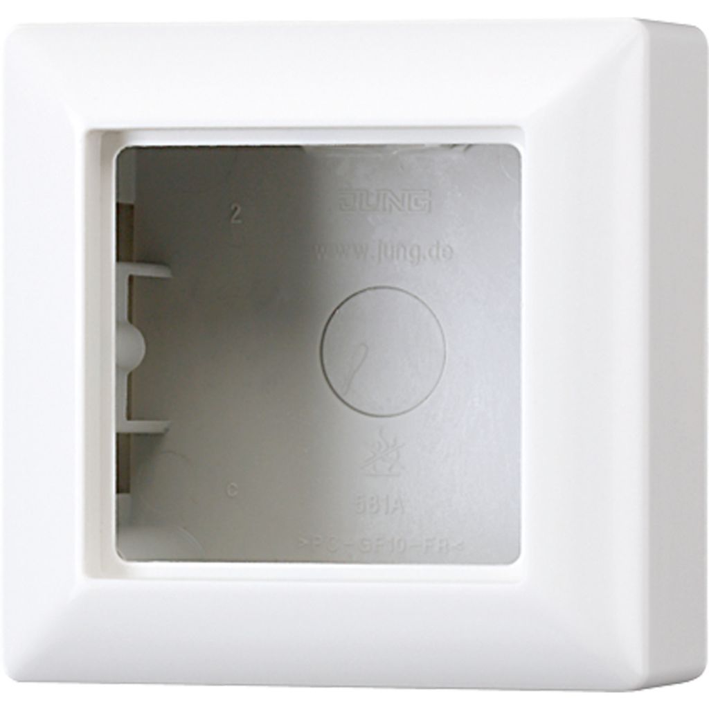 JUNG Ap-Kappe m.Rahmen 1-fach AS581AW AS 500 weiss AS581AW (AS581AW)