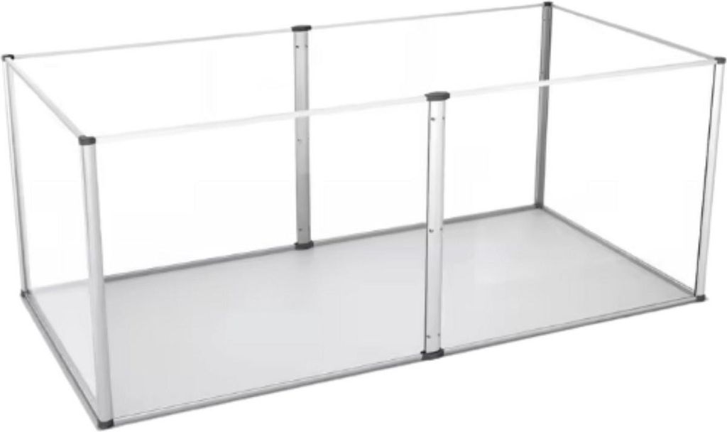 Hamsterkäfig – Spielgehege für Innen – 6-Panel Haus – Für Kleintiere, Cavia & Hamster