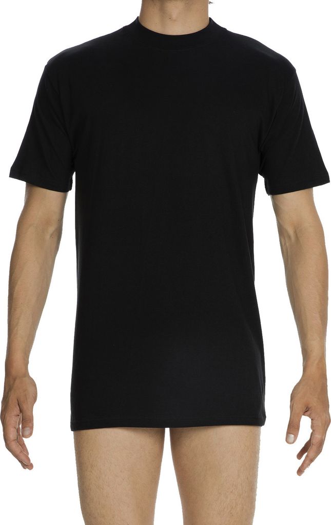 HOM Herren T-Shirts Rundhals Harro Unterhemd Core Business kurzarm Schwarz XXL