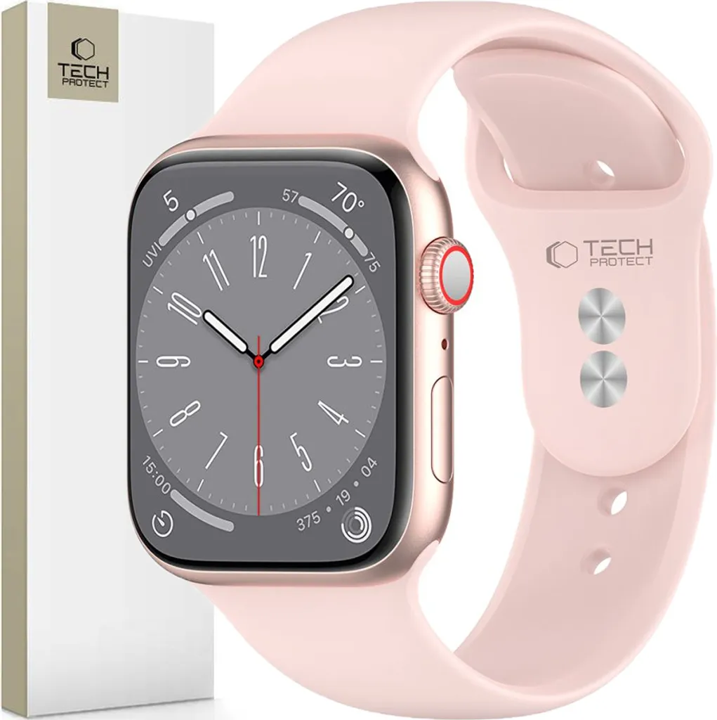 Cinturino Tech-Protect Silicone Apple Watch 38/40/41mm Rosa Chiaro