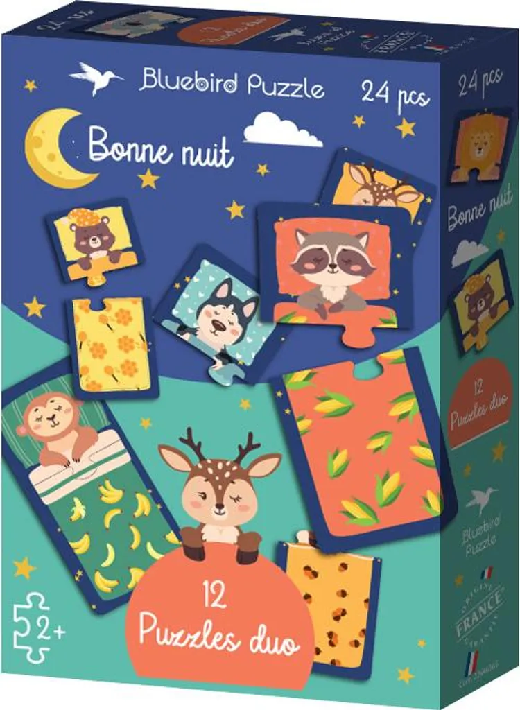 Jeu Éducatif Rituel du Coucher - Puzzle Duo 24 Pièces pour Tout-Petits