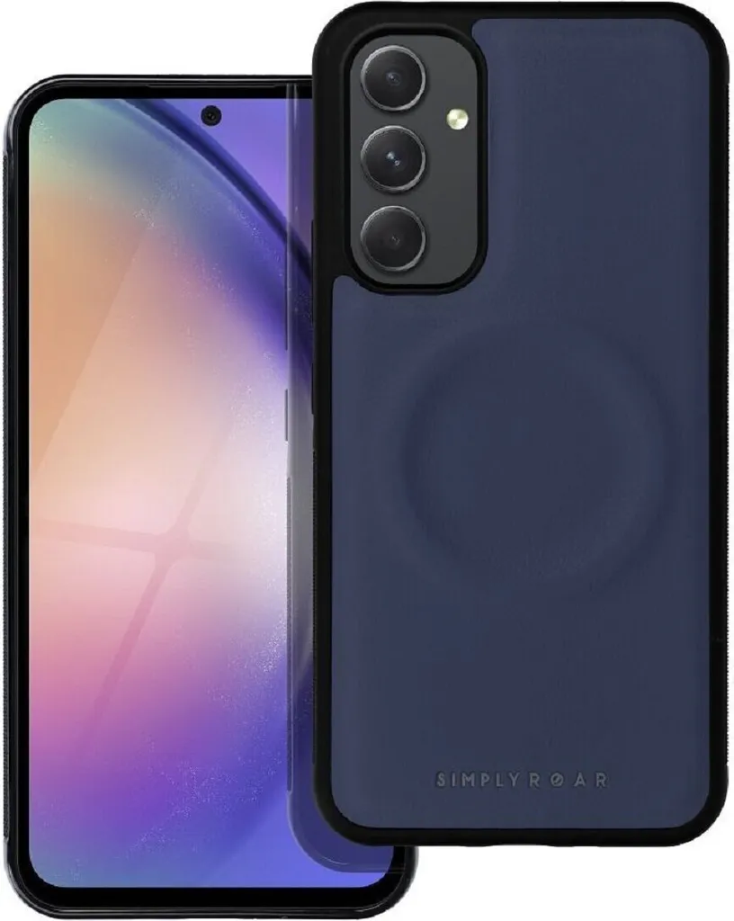 Custodia Protettiva Roar Mag Morning Samsung A34 5G Blu Scuro Eco