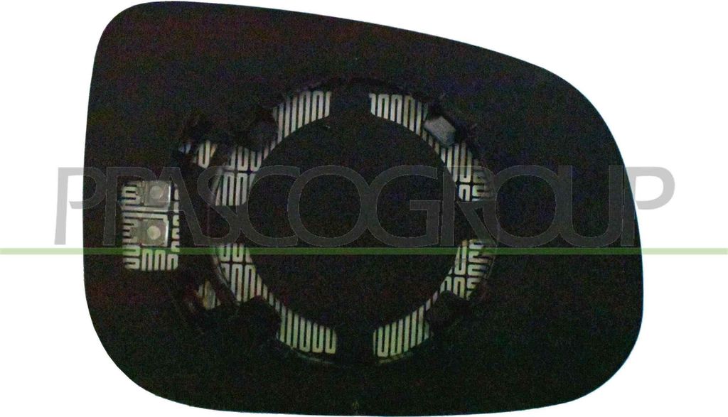 PRASCO Spiegelglas Außenspiegel Links für VOLVO V60 (155, 157) Beheizbar Asphärisch VV5167514