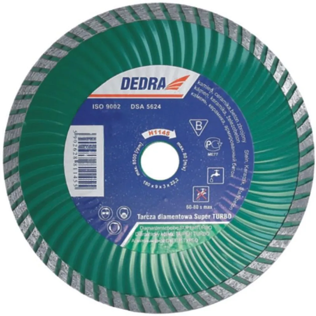 Disque Diamant H1147 Dedra Super Turbo 230mm : Coupe Rapide et Stable