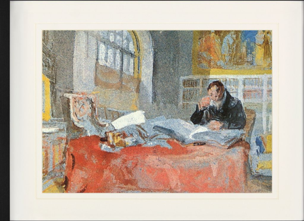 Joseph William Turner Gerahmtes Bild Mit Edlem Passepartout | Wand-Bilder | Im Bilderrahmen - Turner In Seinem Atelier, 1835-1837 (60 x 80 cm)