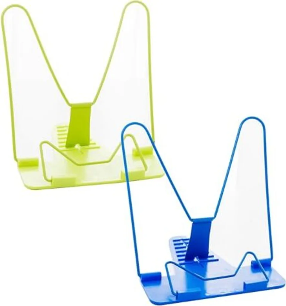 Supporto per libri pieghevole e regolabile, supporto per lettura, supporto per bambini, libro di cucina, biblioteca portatile, scuola, confezione 2