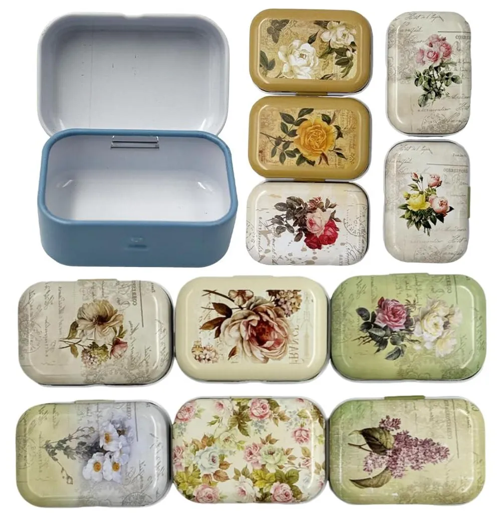 Petite boîte de rangement métallique pour éviter le désordre