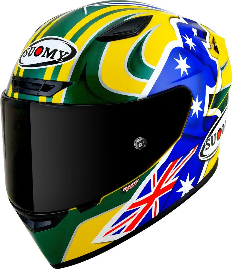 Casque moto circuit Suomy Track-1 Bayliss 2005 pour pilotage sport 2XL