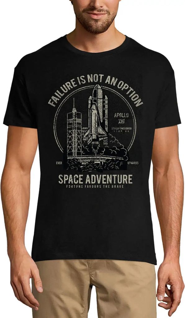Herren Grafik T-Shirt Scheitern ist keine Option - Abenteuer Weltraum – Failure Is Not An Option - Space Adventure – Öko-Verantwortlich Vintage