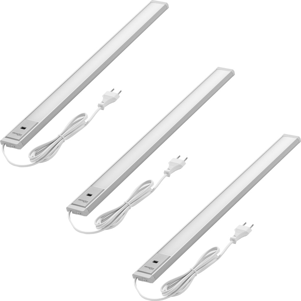 3er Set Oktaplex LED Unterbauleuchte mit Sensor Küche Produktbild 