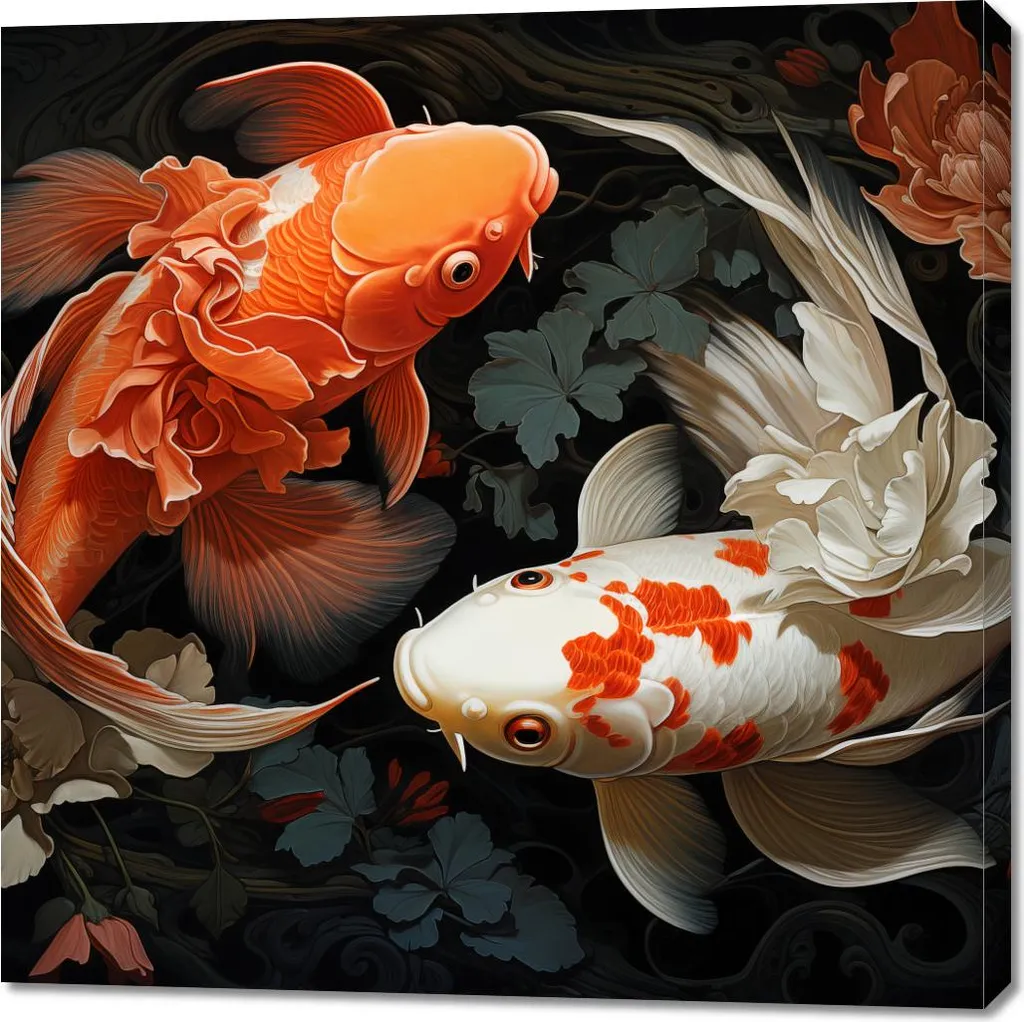 Tableau Danse harmonieuse 100x100 cm : Habillez vos Murs avec Élégance