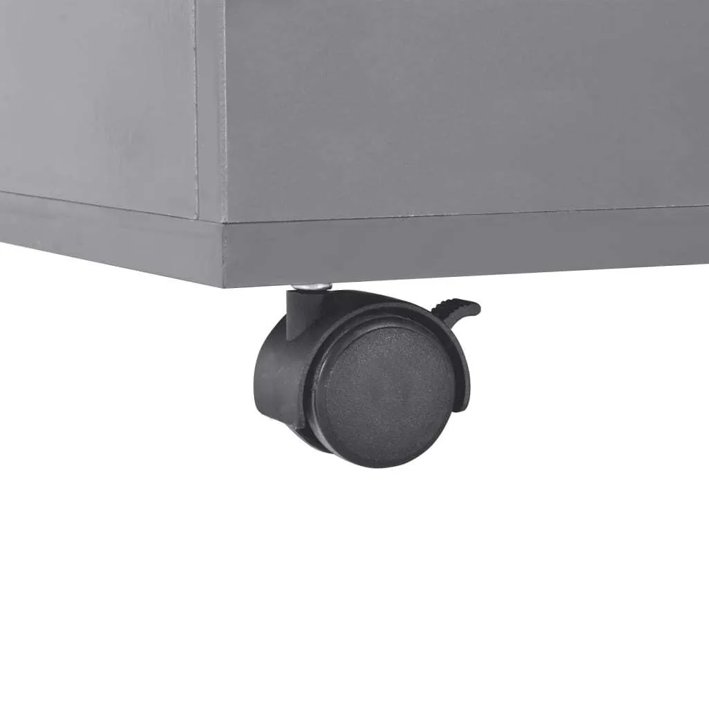 Table basse laquée gris brillant 100x100x35 cm - Surface Grande Taille - 7