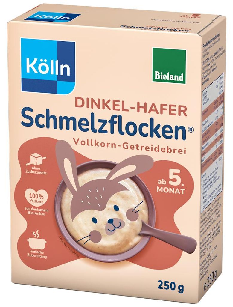 Kölln  Dinkel-Hafer Schmelzflocken®, 6x250g Produktbild 
