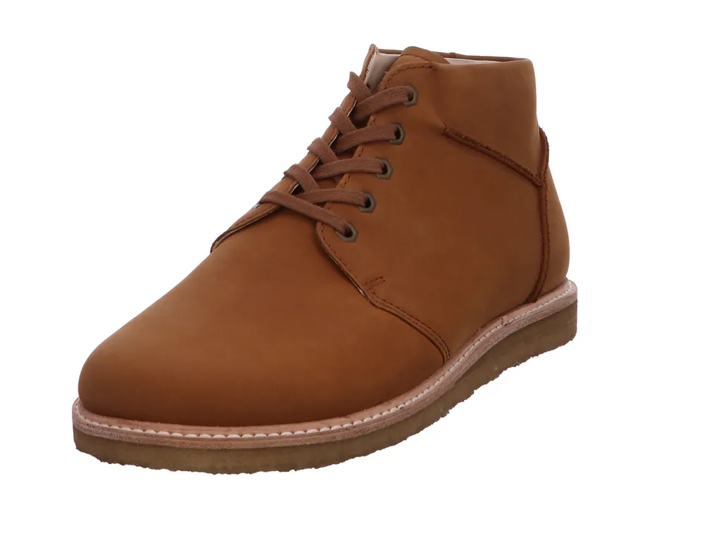 Bear Sean Cognac 43 Bottines en Cuir Souple avec Semelle Confortable