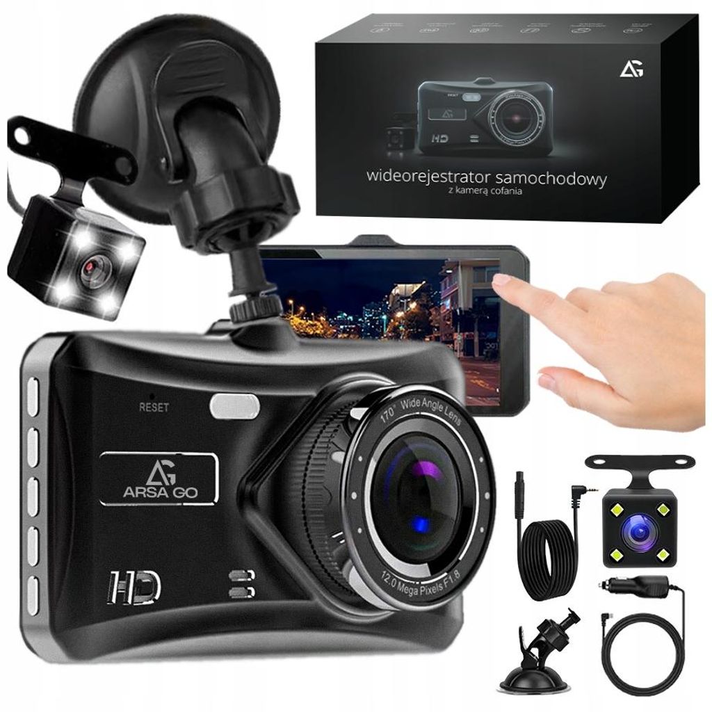 Dashcam Full HD 1080P mit Rückfahrkamera, 170° Weitwinkel, Produktbild 