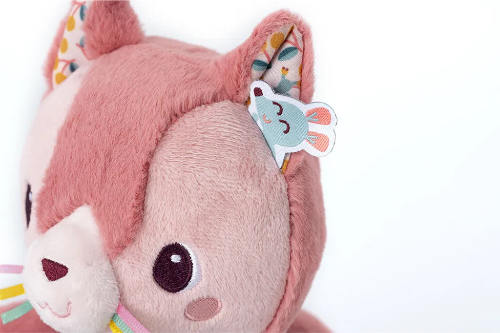 Peluche multi-activités Jeanne le chat : éveil sensoriel complet - 4
