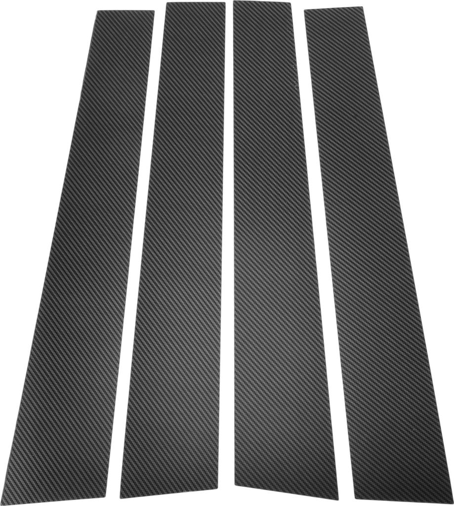 4 Stück Front Links Rechts Autotür Säulen Fensterleiste für Toyota 4Runner 2010-2023 Plastik Kohlefaser