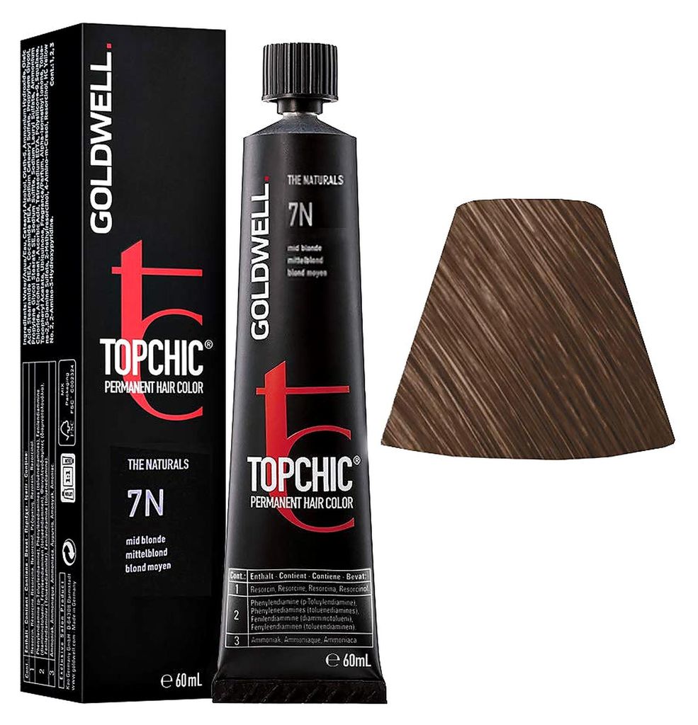 Goldwell Topchic Tube 7N Medium Blonde  60ml - colore Immagine del prodotto 