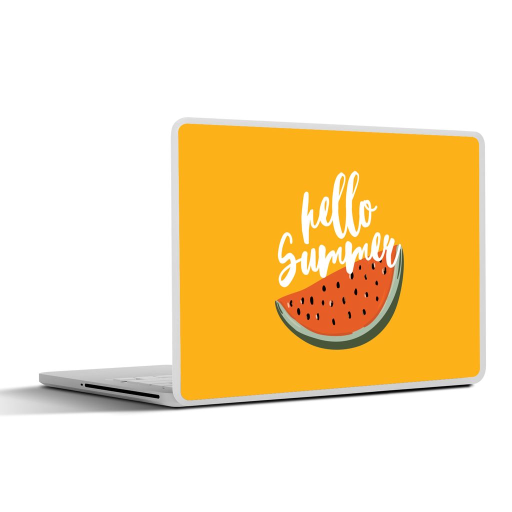 MuchoWow Laptop Aufkleber Sticker Cover Sommer - Wassermelone - Orange 40x30 cm - Laptop Dekoration - Selbstklebend