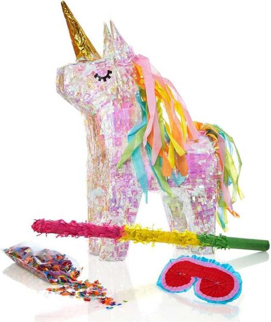 Lumaland Pinata Unicorno - Set da riempire - incl. mazza, Immagine del prodotto 