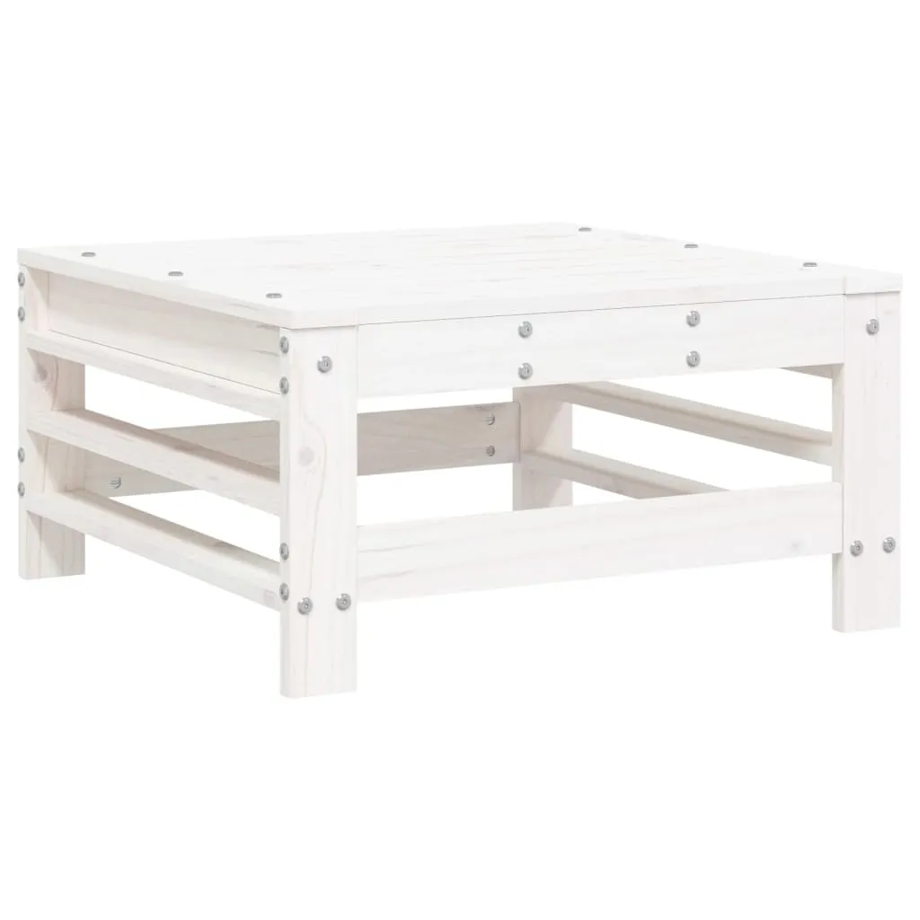 Sgabello Giardino Bianco vidaXL in Legno Massiccio Pino | Offerta