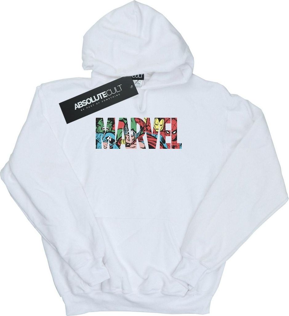 Marvel Comics - Kapuzenpullover für Herren BI2073 (M) (Weiß)