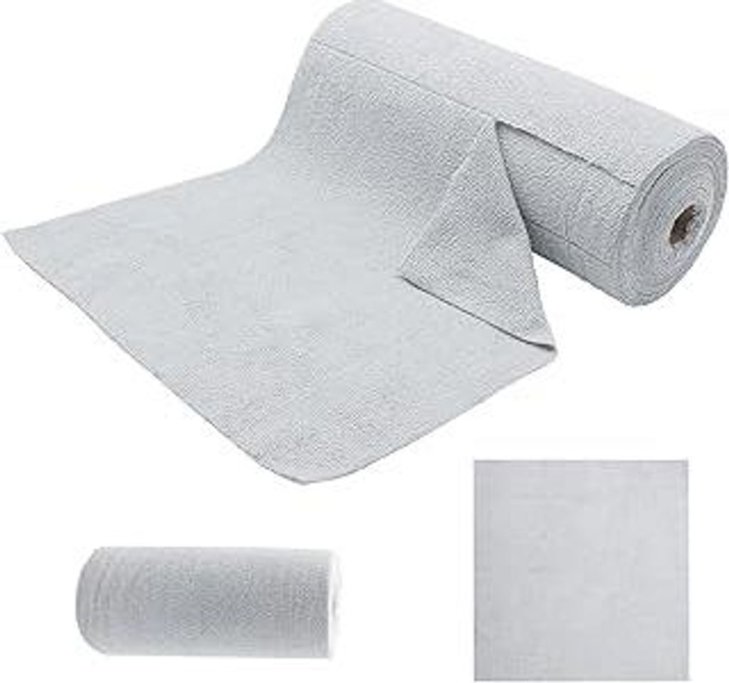 Mikrofaser Reinigungstücher Rolle 50 Stück Abreißbare Putztücher 30 × 30 cm Mikrofasertücher Rolle Wiederverwendbare Fusselfreie Putztuchroll...