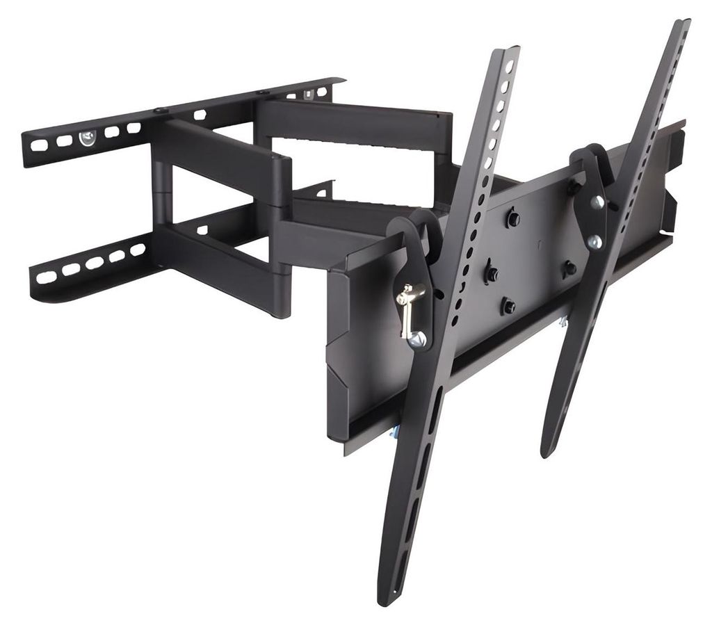 TECHLY Wandhalterung fuer LCD TV LED schwarz 58,42cm-139,70cm 23-55Zoll FullMotion Dual Arm
