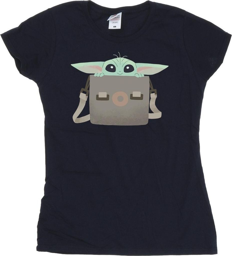 Star Wars - "The Mandalorian" T-Shirt für Damen BI43448 (S) (Marineblau)