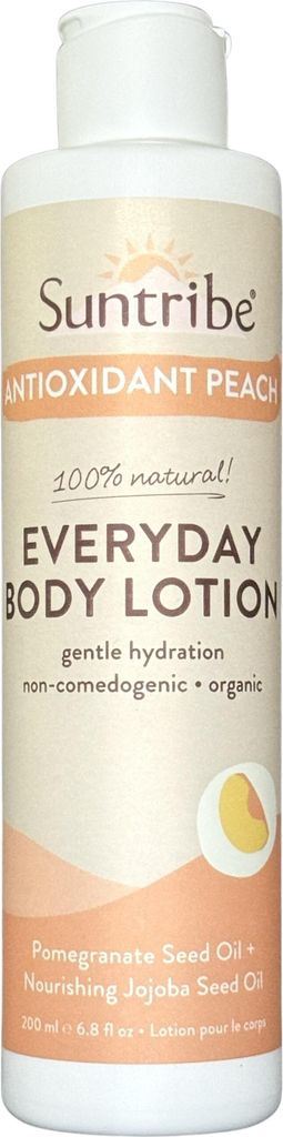 Suntribe Organische Körperlotion für den täglichen Gebrauch mit Antioxidantien Pfirsich 200 ml
