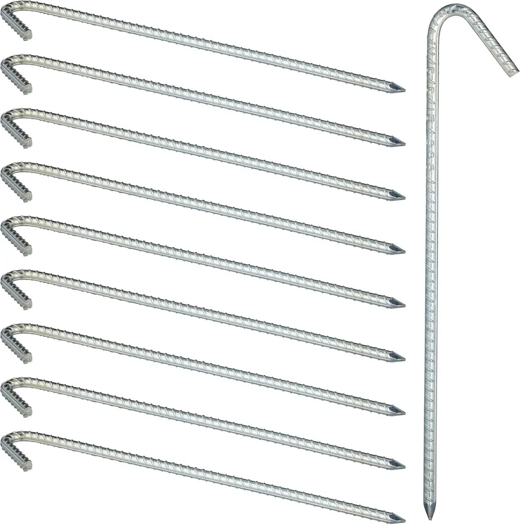 Sardines de fixation XL pour tente et barnum - Lot de 10 pièces