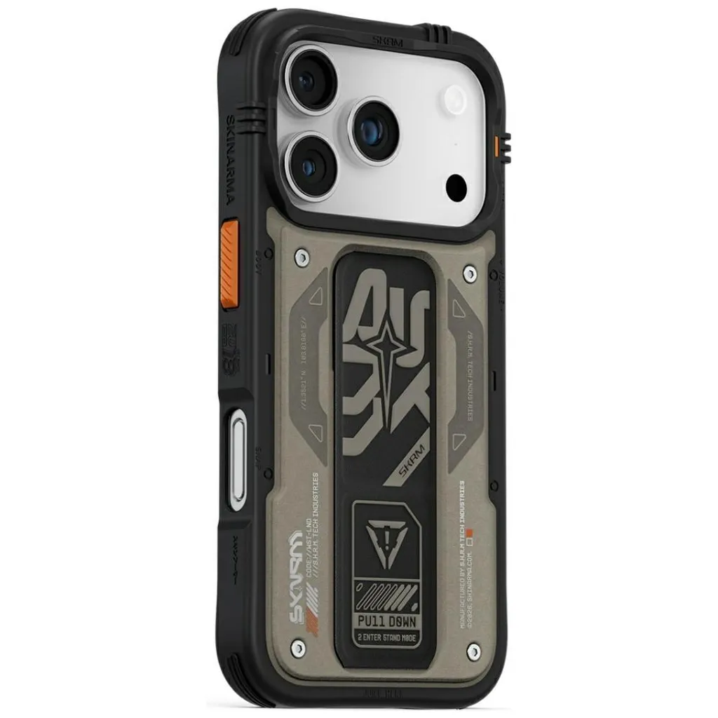 Support Vidéo et Protection MagSafe iPhone 17 Pro Skinarma Aegis Gris