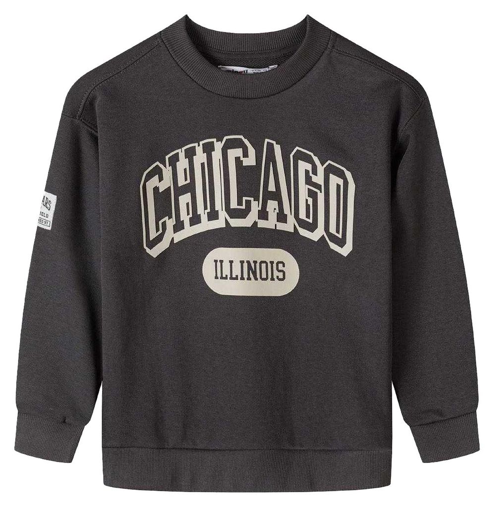 Minoti - Sweatshirt für Jungen, Rundhalsausschnitt MN223 (104) (Grau)