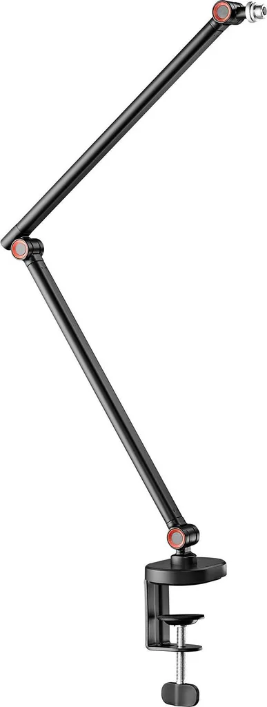 Fixation micro bureau Cabletech avec bras pivotant pour podcast de qualité