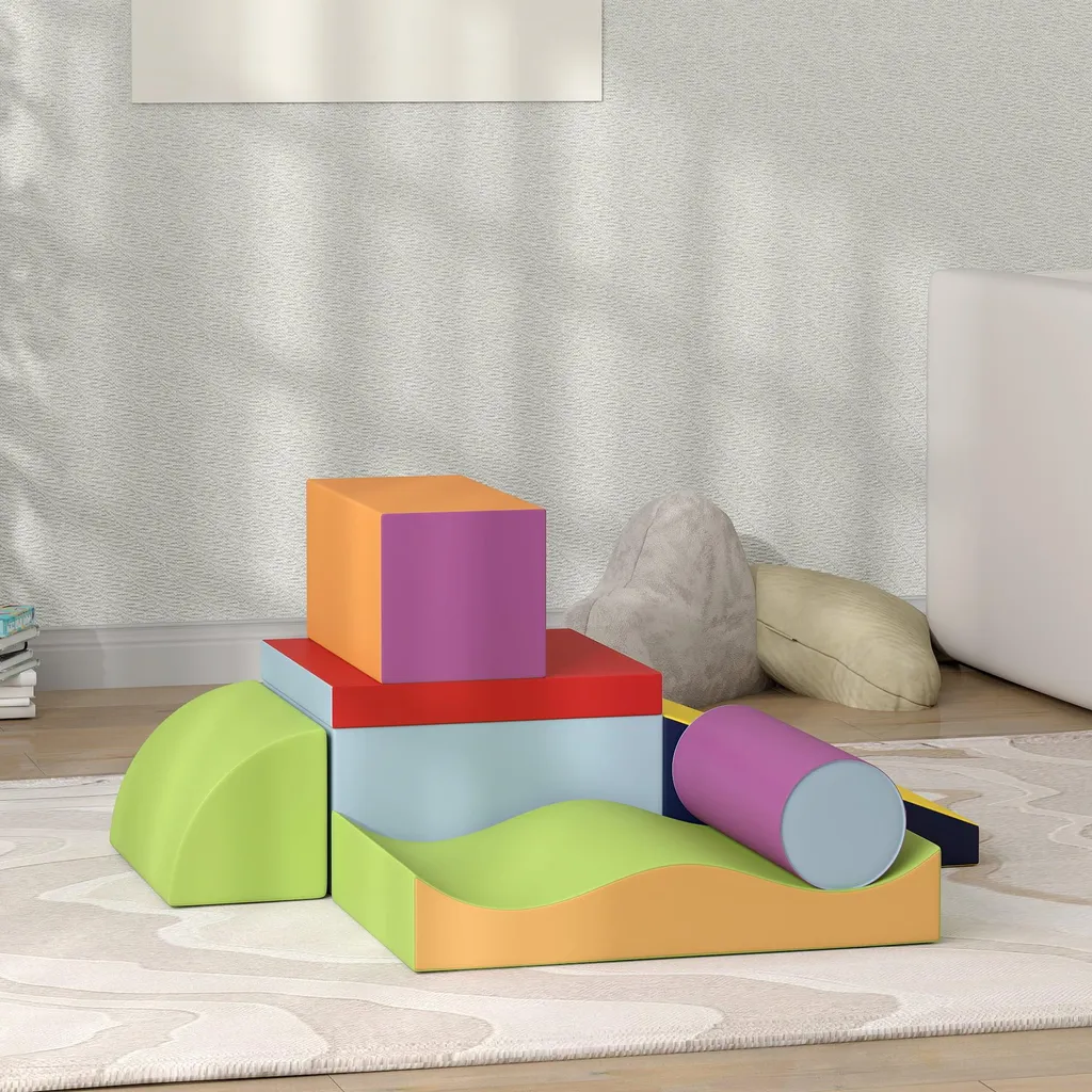 Module de Motricité Mousse Bébé 7 Pièces - Parcours Éveil Ludique