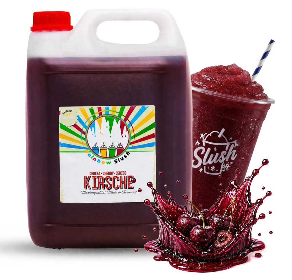 Rainbow Slush Sirup Kirsche 5 Liter 1:5 AZO frei ohne Produktbild 