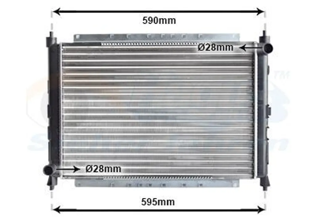 Évitez la surchauffe : Radiateur VAN WEZEL 02002069 pour HONDA et ROVER 200