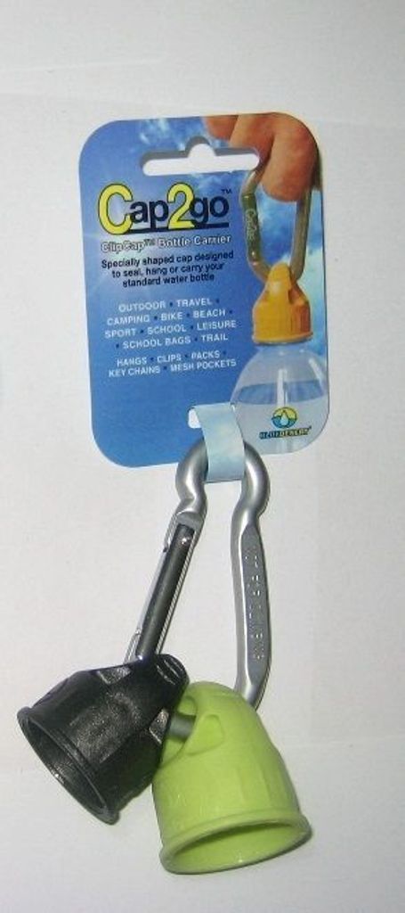 BlueDesert Cap2Go Plastikwasserflaschenhalter Flaschenhalter mit Karabiner