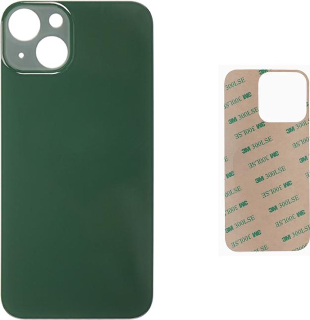 OEM iPhone 13 Akkudeckel Backcover Rückseite Glas Grün Produktbild 
